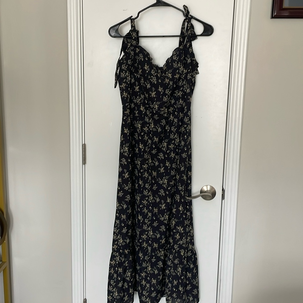 XL OPT Black Floral Drees